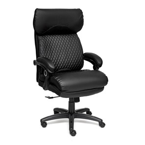 Офисное кресло CHIEF кож/зам/ткань, черный/черный стеганный/черный, 36-6/36-6/11 арт.12851 в Москве