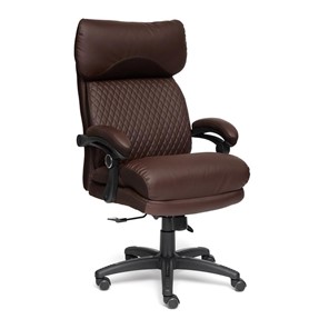 Офисное кресло CHIEF кож/зам/ткань, коричневый/коричневый стеганный, 36-36/36-36 стеганный/24 арт.13111 в Серпухове