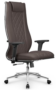 Офисное кресло МЕТТА L 1m 50M/2D Infinity Easy Clean топган, нижняя часть 17852 темно-коричневый в Подольске