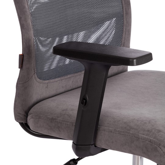 Офисное кресло PROFIT PLT флок/ткань, серый, 29/W-12, арт.20537 в Москве - изображение 8