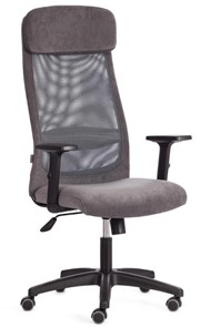 Офисное кресло PROFIT PLT флок/ткань, серый, 29/W-12, арт.20537 в Одинцово