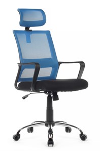 Кресло компьютерное RCH 1029HB, черный/синий в Химках