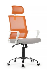 Кресло компьютерное RCH 1029HW, серый/оранжевый в Серпухове