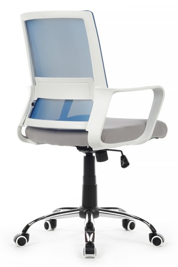 Кресло компьютерное RCH 1029MW, серый/синий в Серпухове - изображение 3