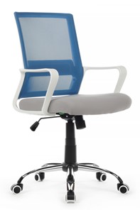 Кресло компьютерное RCH 1029MW, серый/синий в Серпухове