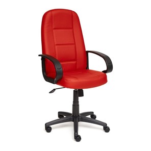 Офисное кресло СН747 кож/зам, красный, арт.7707 в Серпухове