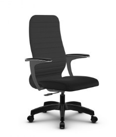 Компьютерное кресло SU-CU160-10P PL темно-серый/черный в Химках