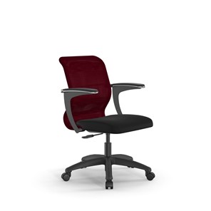 Компьютерное кресло SU-M-4/подл.160/осн.005 бордовый/черный в Москве