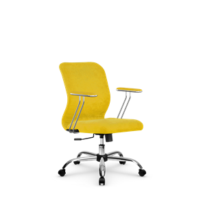 Кресло офисное SU-Mr-4/подл.078/осн.003 желтый в Москве