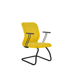 Кресло компьютерное SU-Mr-4/подл.110/осн.008 желтый в Москве