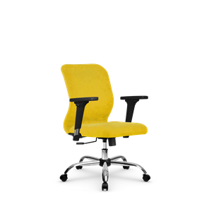 Офисное кресло SU-Mr-4/подл.200/осн.003 желтый в Серпухове