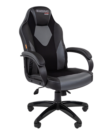 Компьютерное кресло CHAIRMAN GAME 17, цвет черный / серый в Москве - изображение