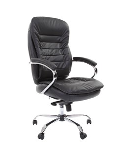 Компьютерное кресло CHAIRMAN 795 кожа, цвет черный в Одинцово