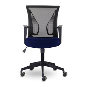 Офисное кресло Brabix Wings MG-309 (пластик черный, сетка, черное/синее) 532013 в Подольске