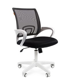 Кресло компьютерное CHAIRMAN 696 white, черный в Подольске