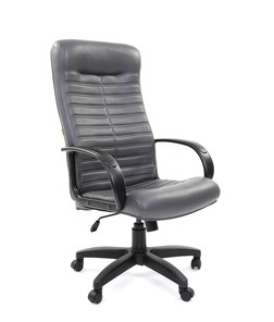 Кресло компьютерное CHAIRMAN 480 LT, экокожа, цвет серый в Одинцово