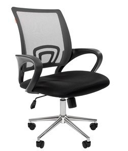 Кресло офисное CHAIRMAN 696 CHROME Сетка TW-04 (серый) в Подольске