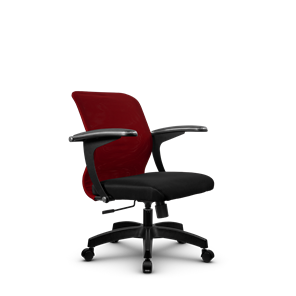 Кресло офисное SU-M-4/подл.160/осн.001, Бордовый/Черный в Москве