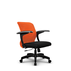 Кресло SU-M-4/подл.160/осн.001, Оранжевый/Черный в Одинцово
