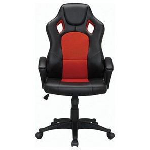 Кресло компьютерное Brabix Rider EX-544 (экокожа черная/ткань красная) 531583 в Москве
