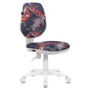 Офисное кресло Brabix Fancy MG-201W (без подлокотников, пластик белый, с рисунком "Graffity") 532415 в Подольске