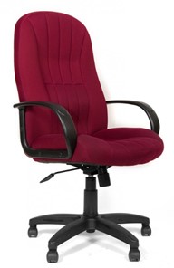 Кресло компьютерное CHAIRMAN 685, ткань TW 13, цвет бордо в Серпухове