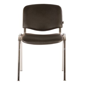 Офисный стул Brabix Iso CF-001 (хромированный каркас, кожзам черный) 531424 в Серпухове - предосмотр