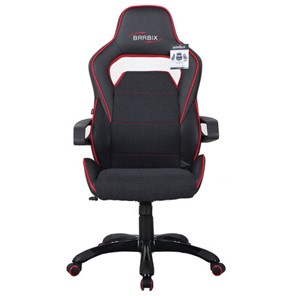 Офисное кресло Brabix Nitro GM-001 (ткань, экокожа, черное, вставки красные) 531816 в Серпухове