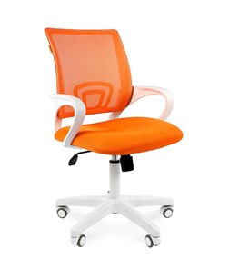 Кресло CHAIRMAN 696 white, ткань, цвет оранжевый в Одинцово