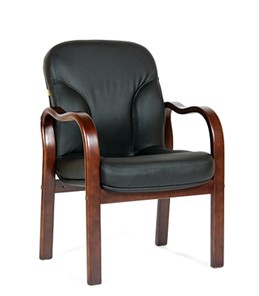 Офисное кресло CHAIRMAN 658 Натуральная кожа черный в Коломне