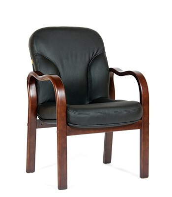 Офисное кресло CHAIRMAN 658 Натуральная кожа черный в Подольске - изображение