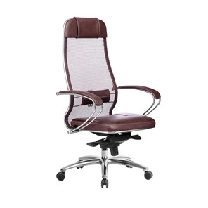 Кресло офисное Samurai SL-1.04, темно-бордовый в Одинцово