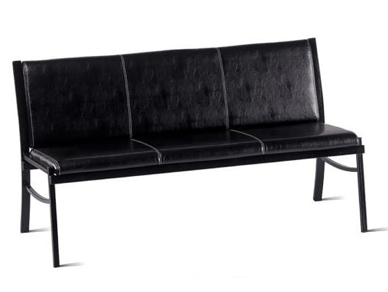 Прямой диван Симпл-3, ВИК Carolina/Черная шагрень в Подольске - изображение