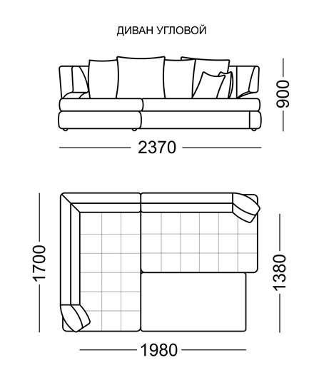 Угловой диван Бруно Элита 50 Б в Одинцово - изображение 6