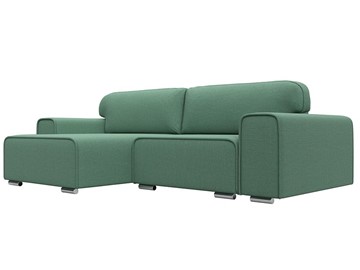Угловой раскладной диван Лига-029, Амур зеленый (Рогожка) в Химках