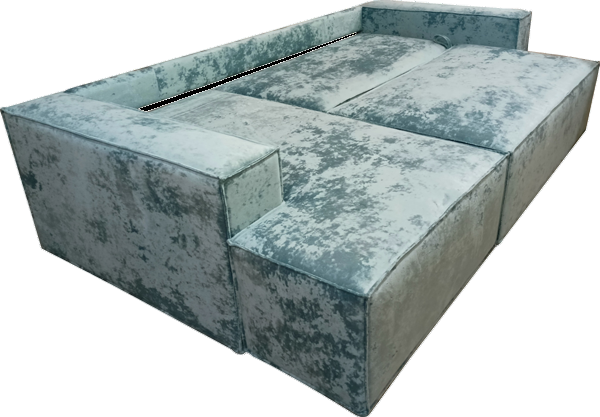 Угловой диван с оттоманкой Лофт 263х159х93 (Ремни/Тик-так) в Одинцово - изображение 6