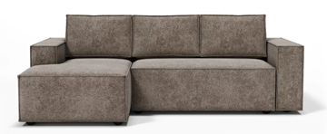 Угловой диван с оттоманкой Лофт 263х159х93 (Ремни/Тик-так) в Подольске