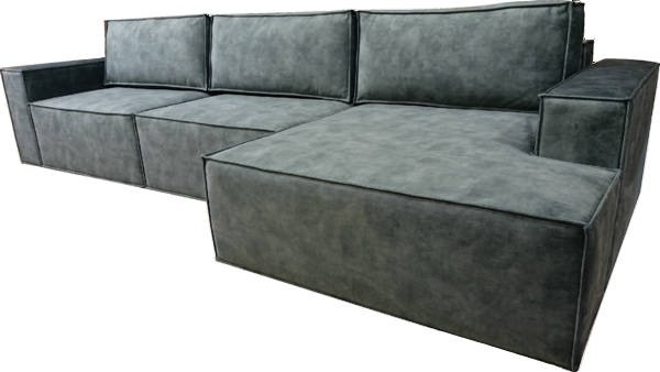 Угловой диван Лофт 357х159х93 (Ремни/Еврокнижка) в Одинцово - изображение 4