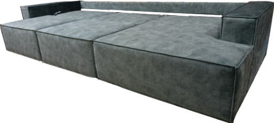 Угловой диван Лофт 357х159х93 (Ремни/Еврокнижка) в Одинцово - изображение 6