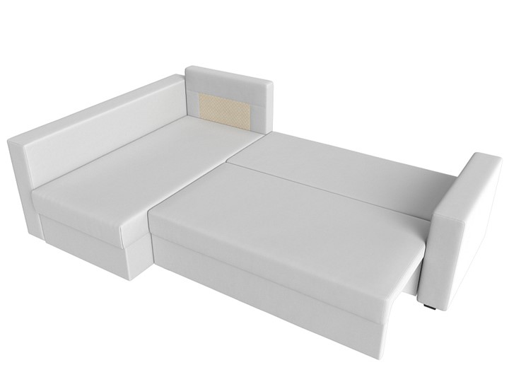 Угловой диван Мансберг, Белый (Экокожа) в Одинцово - изображение 2