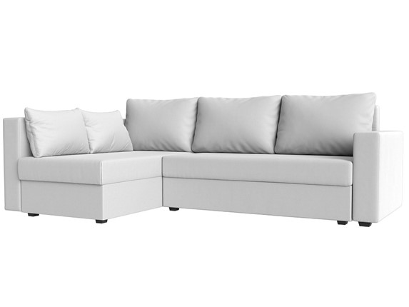 Угловой диван Мансберг, Белый (Экокожа) в Подольске - изображение