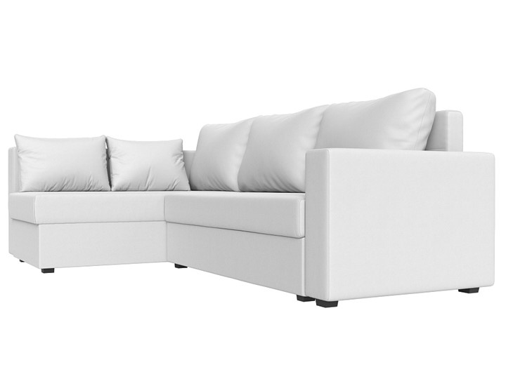 Угловой диван Мансберг, Белый (Экокожа) в Одинцово - изображение 7