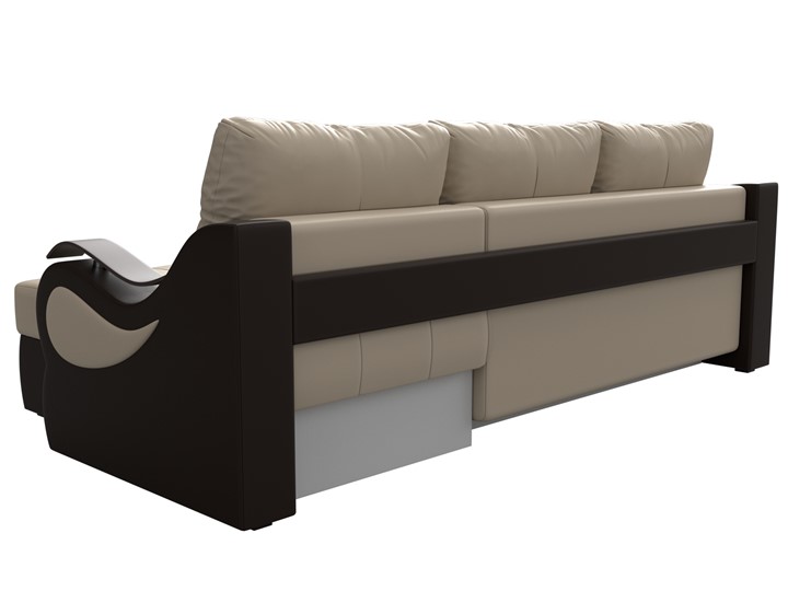 Угловой диван Меркурий, Бежевый/коричневый (экокожа) в Подольске - изображение 7