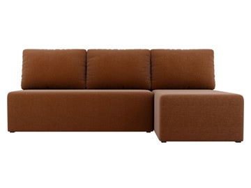 Угловой раскладной диван Поло, Коричневый (рогожка) в Подольске - предосмотр 1
