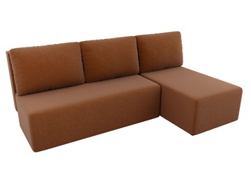 Угловой раскладной диван Поло, Коричневый (рогожка) в Подольске - предосмотр 3