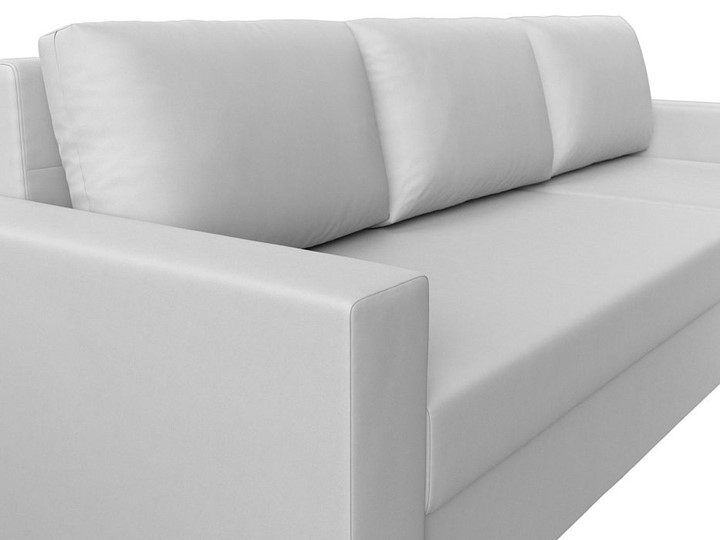 Угловой раскладной диван Траумберг Лайт, Белый (Экокожа) в Одинцово - изображение 7