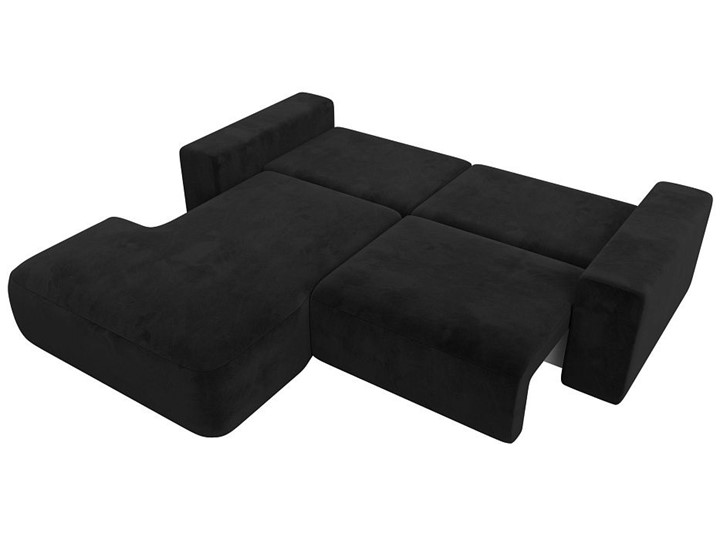 Угловой диван Лига-036 Классик, Черный (велюр) в Одинцово - изображение 3