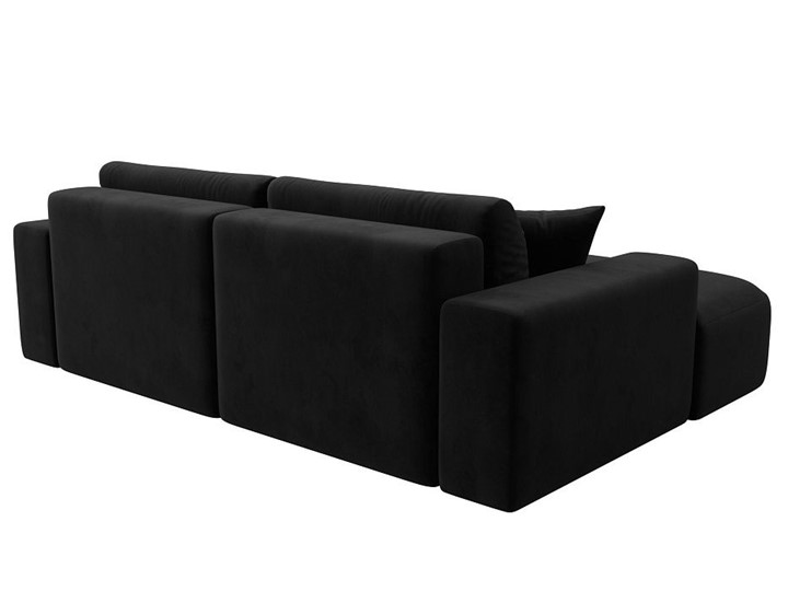 Угловой диван Лига-036 Классик, Черный (велюр) в Одинцово - изображение 4
