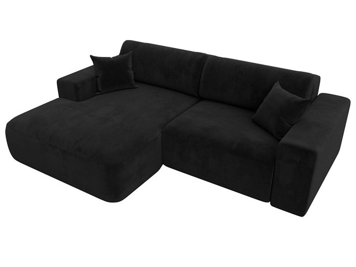 Угловой диван Лига-036 Классик, Черный (велюр) в Одинцово - изображение 5