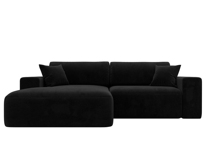 Угловой диван Лига-036 Классик, Черный (велюр) в Одинцово - изображение 8